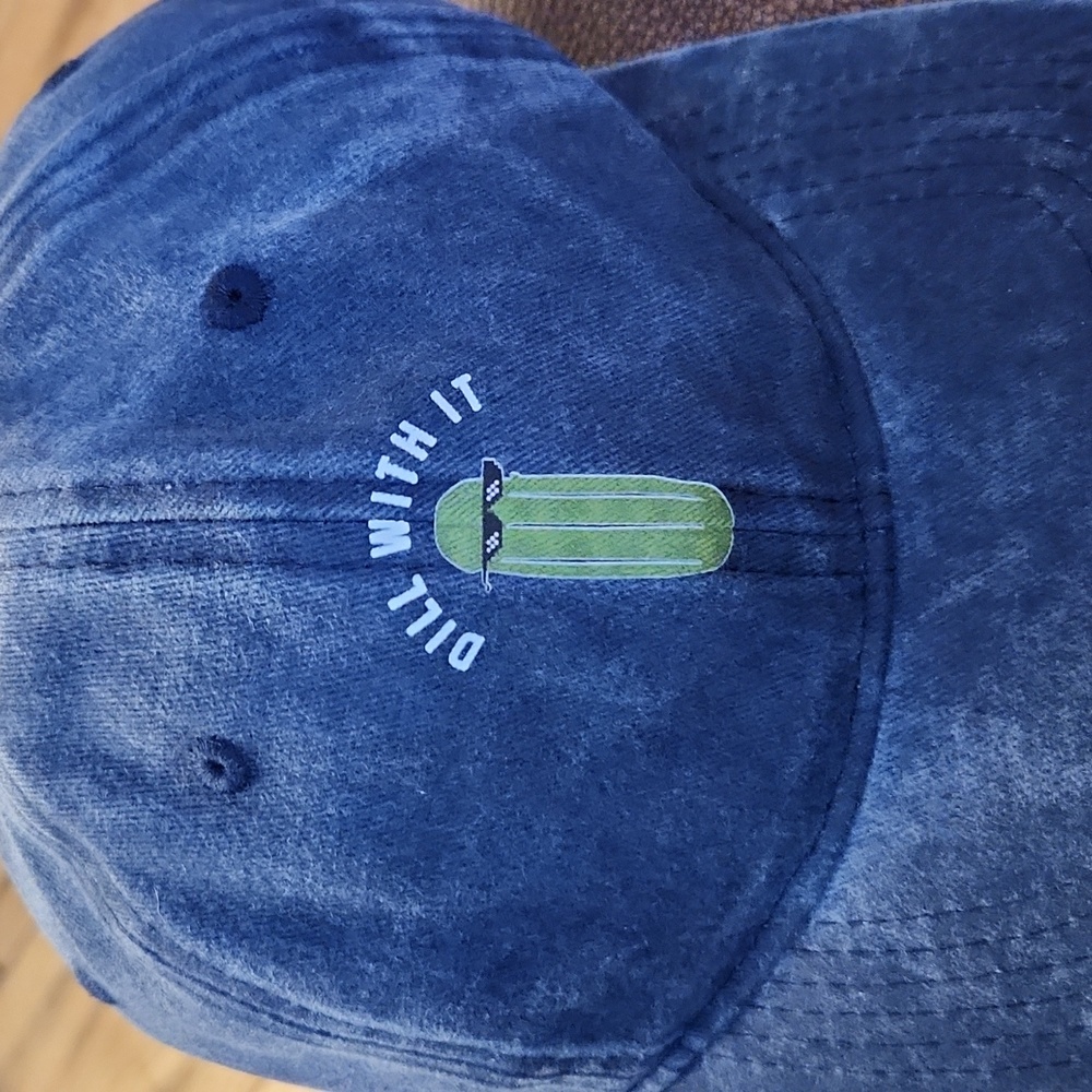 Dill with it pickle baseball hat